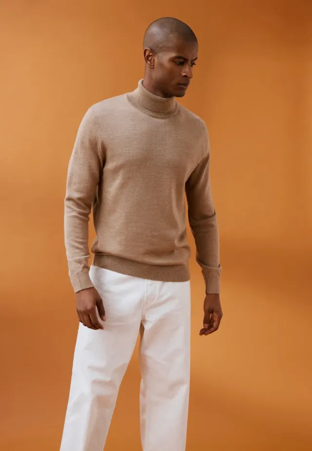 Loom Le pull col roulé pull laine mérinos