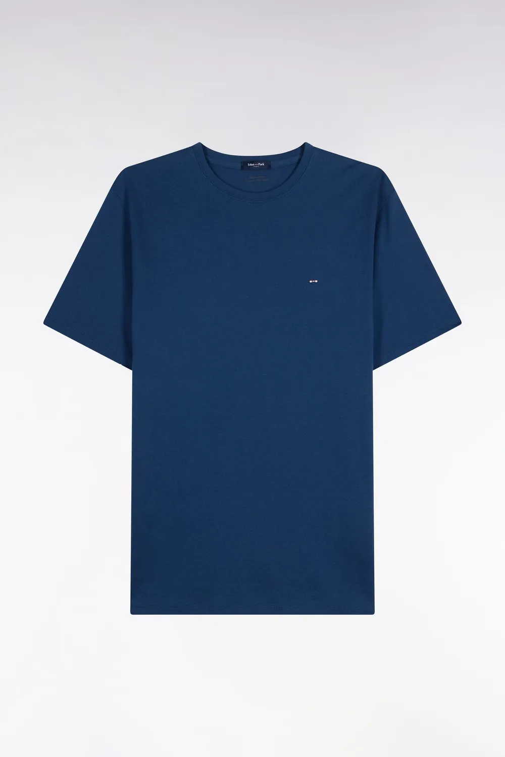 Eden Park t-shirt col rond coton marine coupe droite