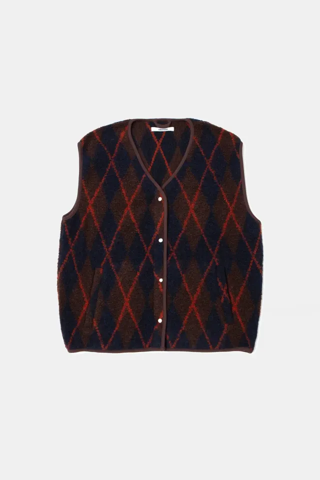 Edmmond Studios Atelier Vest gilet marron polaire