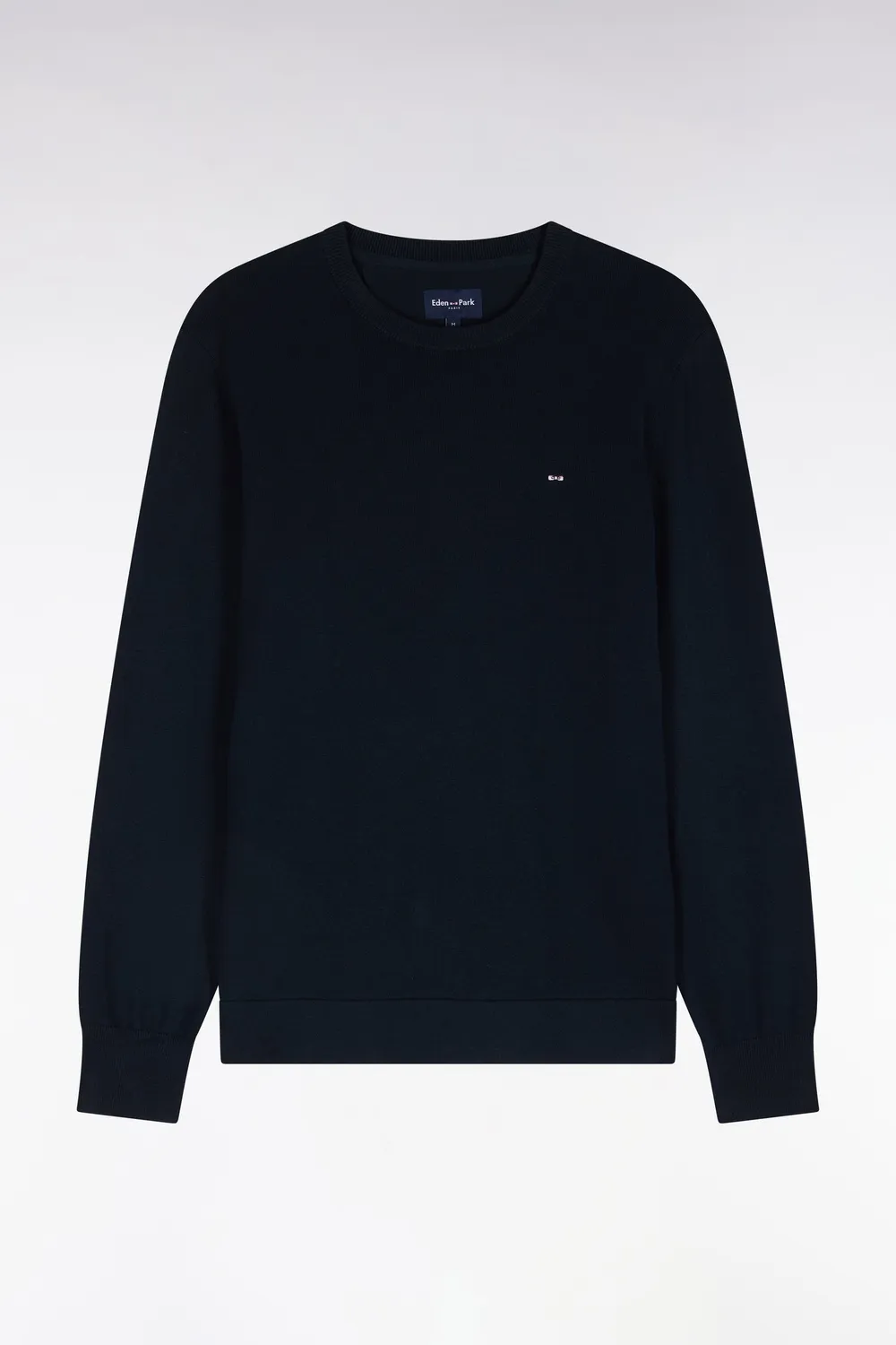 Eden Park pull col rond coton marine homme