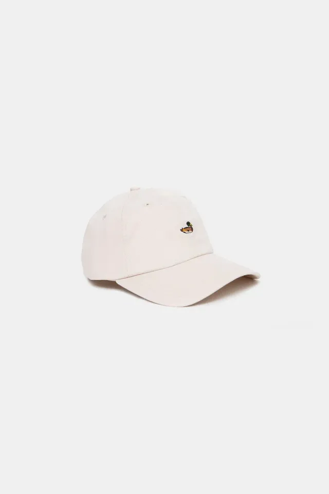Edmmond Studios Duck Cap Plain Beige casquette beige brodée