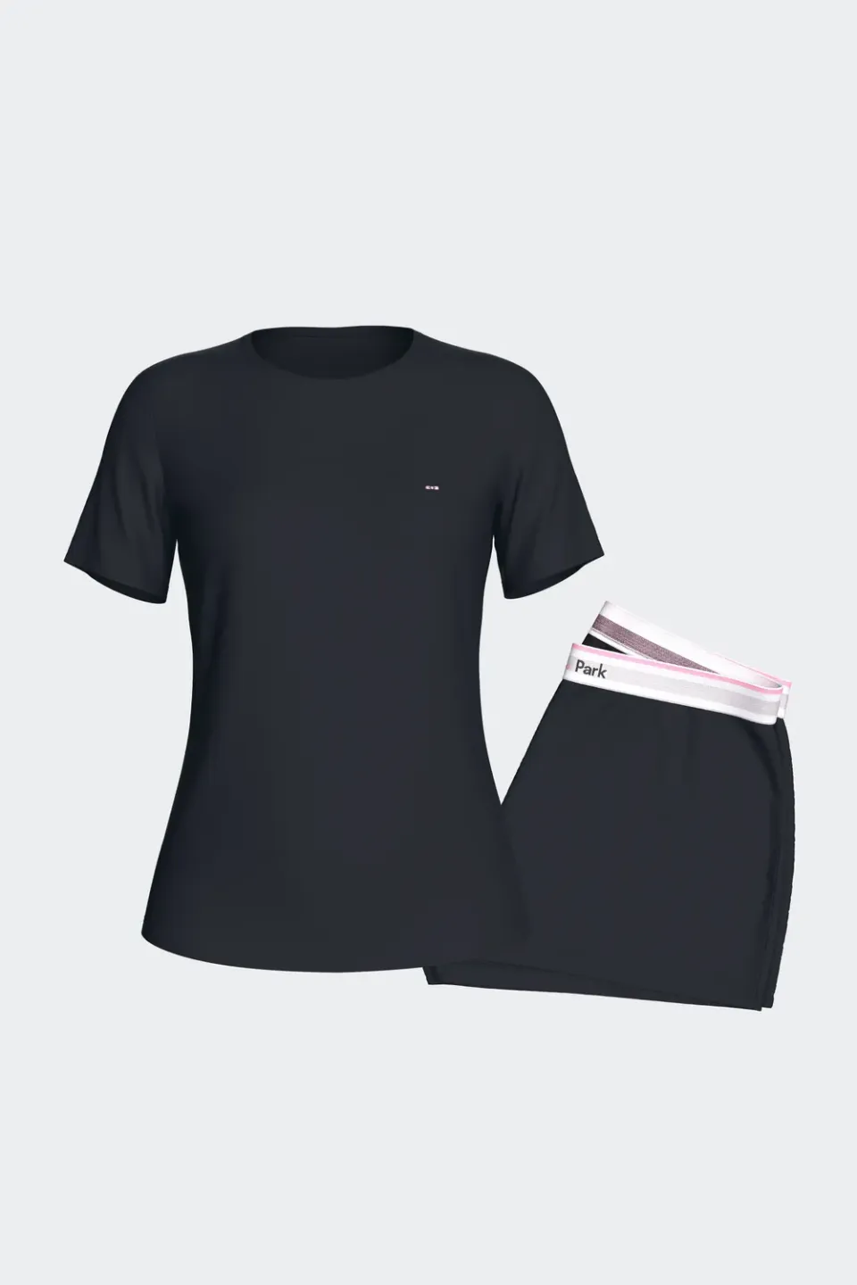 Eden Park ensemble pyjama court Tencel femme marine