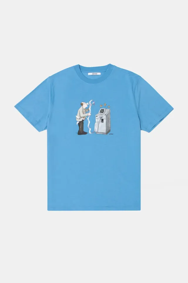 Edmmond Studios Cash t-shirt bleu compact 190gr