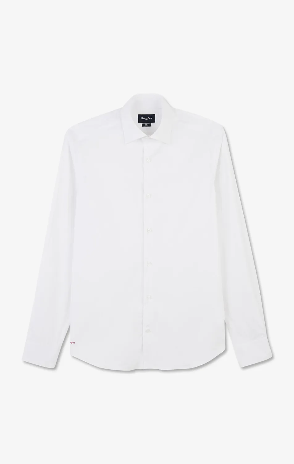 Eden Park chemise slim popeline stretch blanche homme