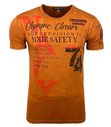 Subliminal Mode BX119 t-shirt homme délavé gris foncé