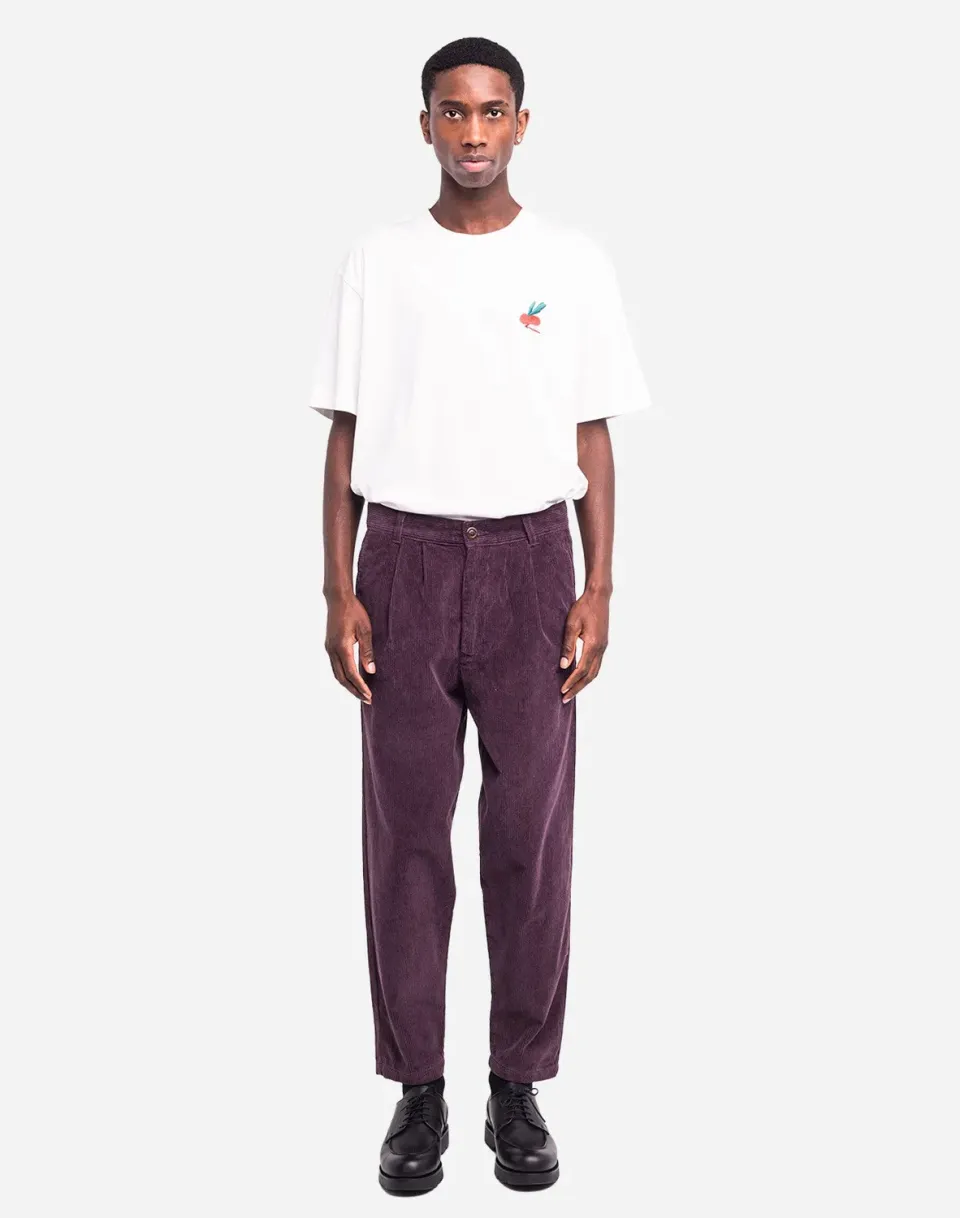 OLOW Swing pantalon prune velours coton