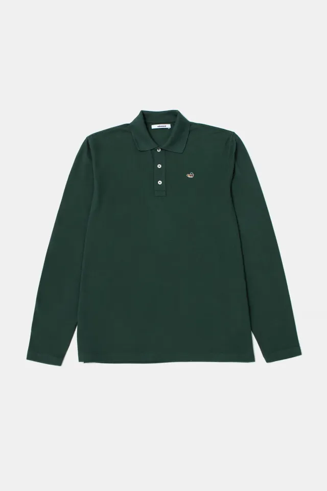 Edmmond Studios Duck Polo LS polo vert foncé manches longues