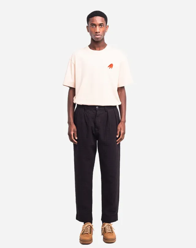 OLOW Sembo pantalon noir matelassé coupe ample