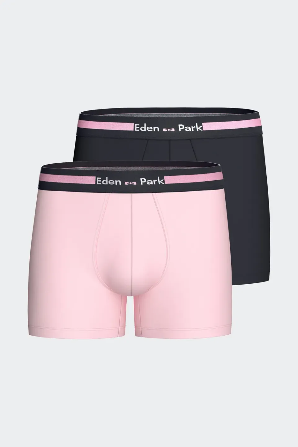 Eden Park lot 2 boxers marine rose coton stretch