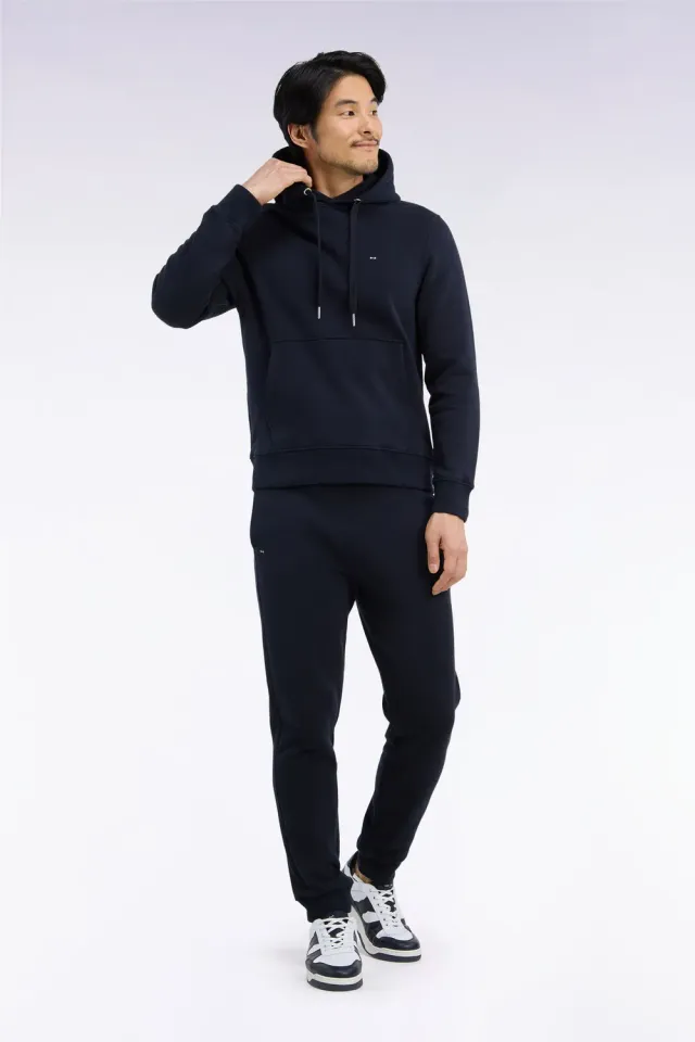 Eden Park jogging molleton coton marine coupe droite M-5XL