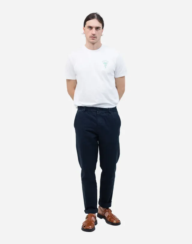 OLOW Chino pantalon bleu nuit coton