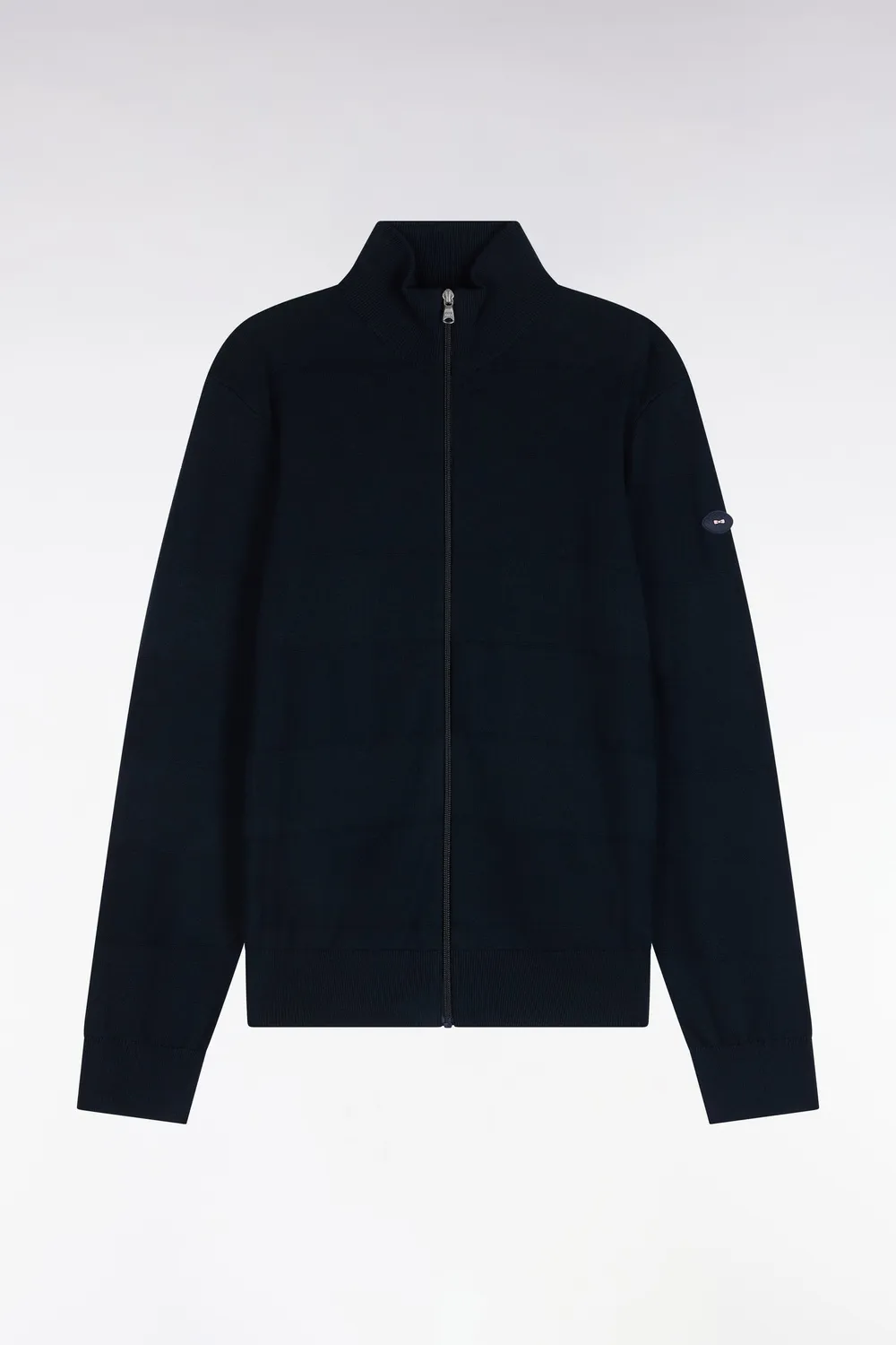 Eden Park Cardigan golf marine coton viscose coupe droite