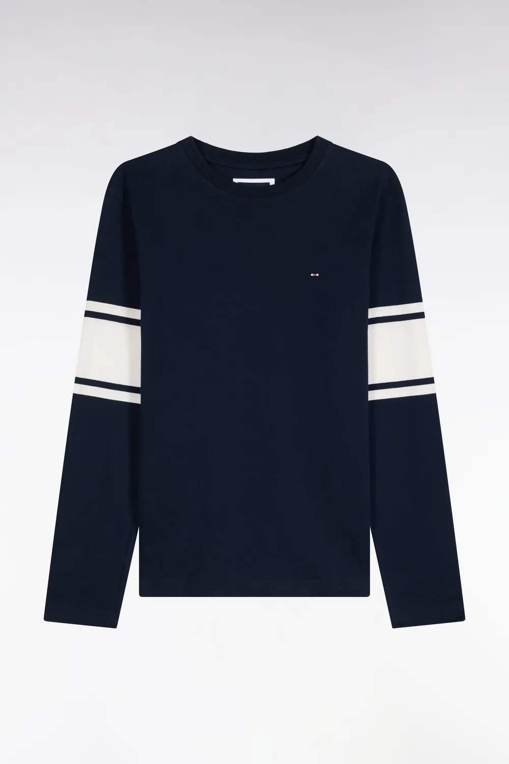 Eden Park t-shirt manches longues coton marine