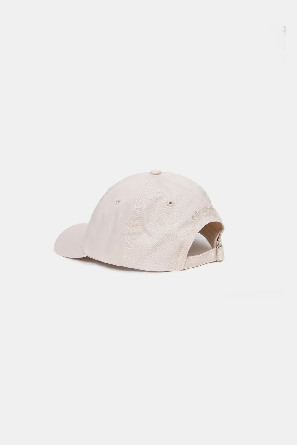 Edmmond Studios Duck Cap Plain Beige casquette beige brodée