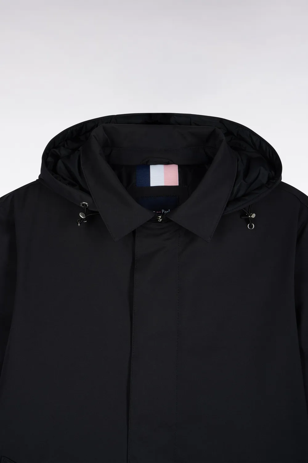 Eden Park imperméable nylon noir capuche amovible M