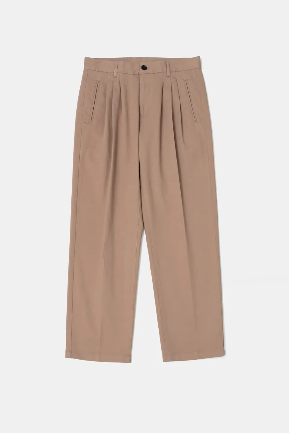 Edmmond Studios David pantalon tailleur taupe plissé fluide