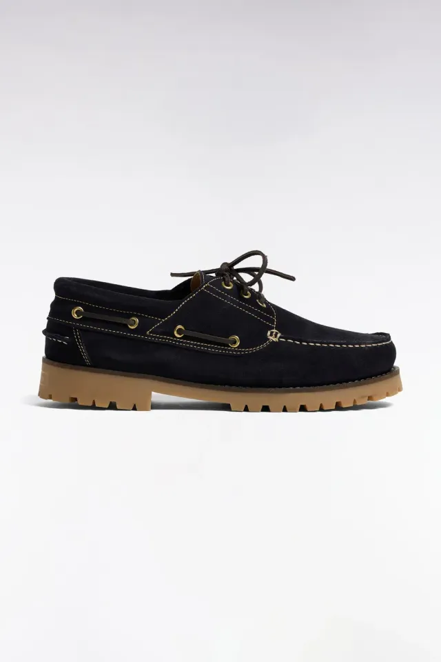 Eden Park chaussures bateau marine suédé cuir homme