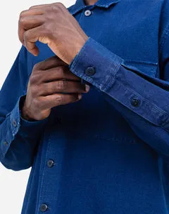 OLOW Decré chemise denim bleu ripstop