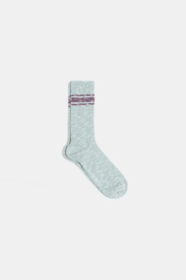 Edmmond Studios Blended Plain Light Blue chaussettes bleu clair taille unique