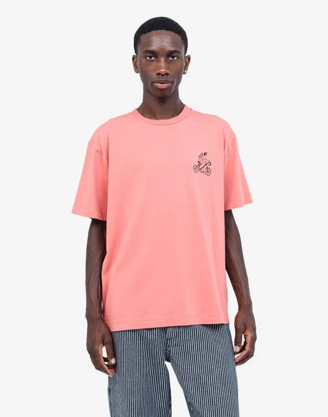 OLOW Citizen t-shirt ample rose minéral coton bio