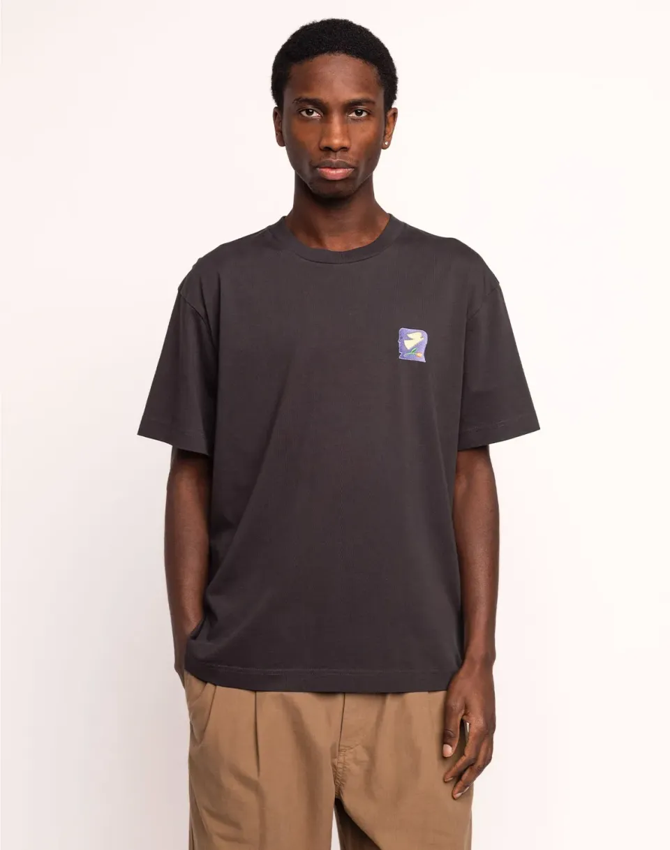 OLOW Elsewhere t-shirt noir carbone coton bio