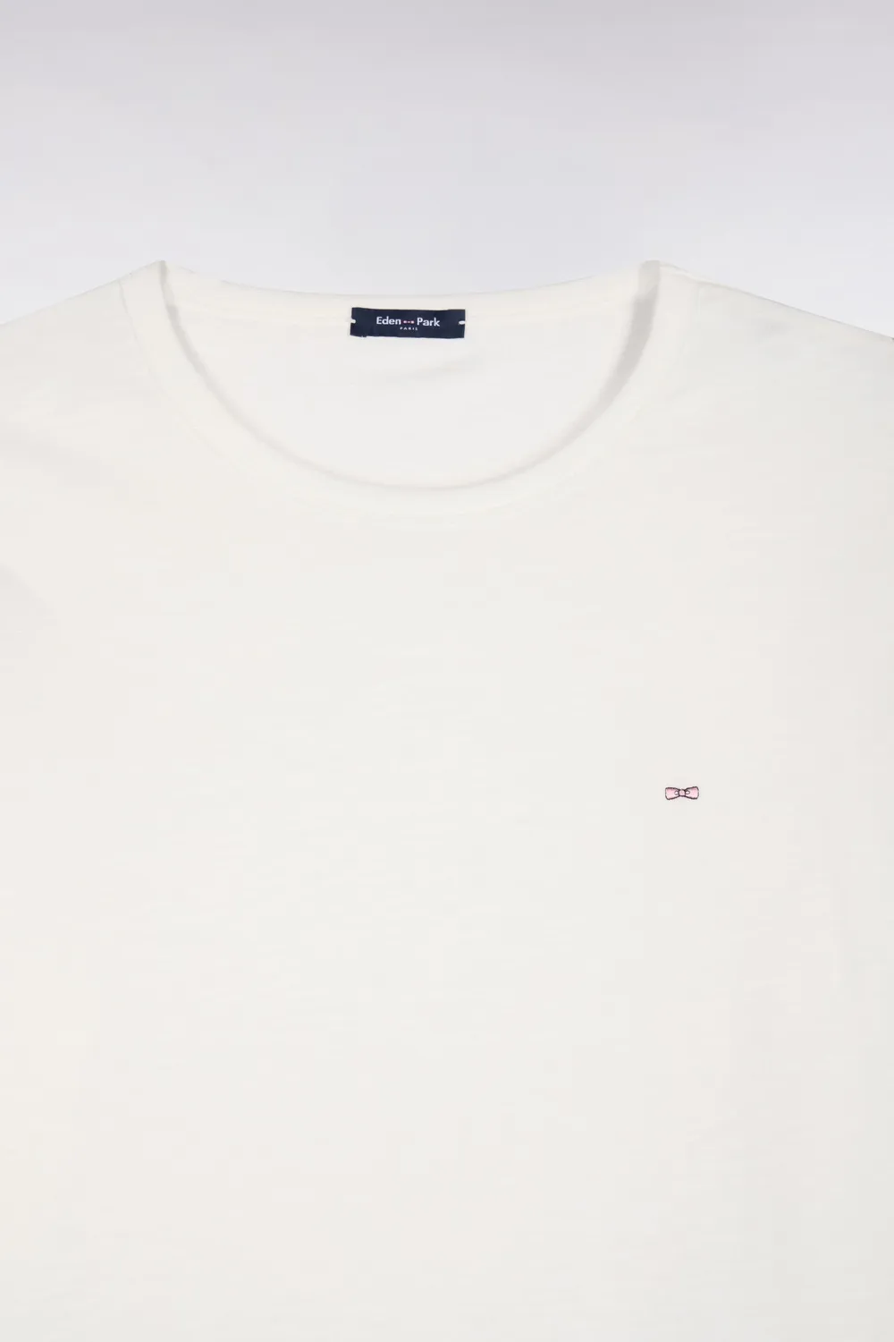 Eden Park t-shirt manches longues écru coton slim homme
