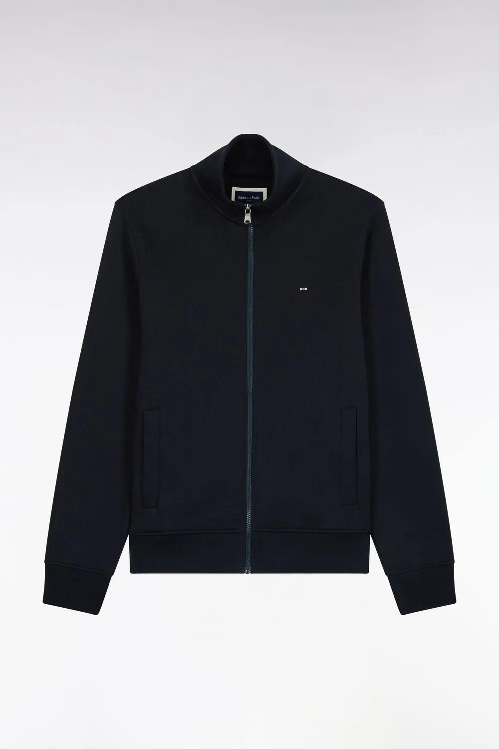 Eden Park sweat zippé col camionneur marine droit