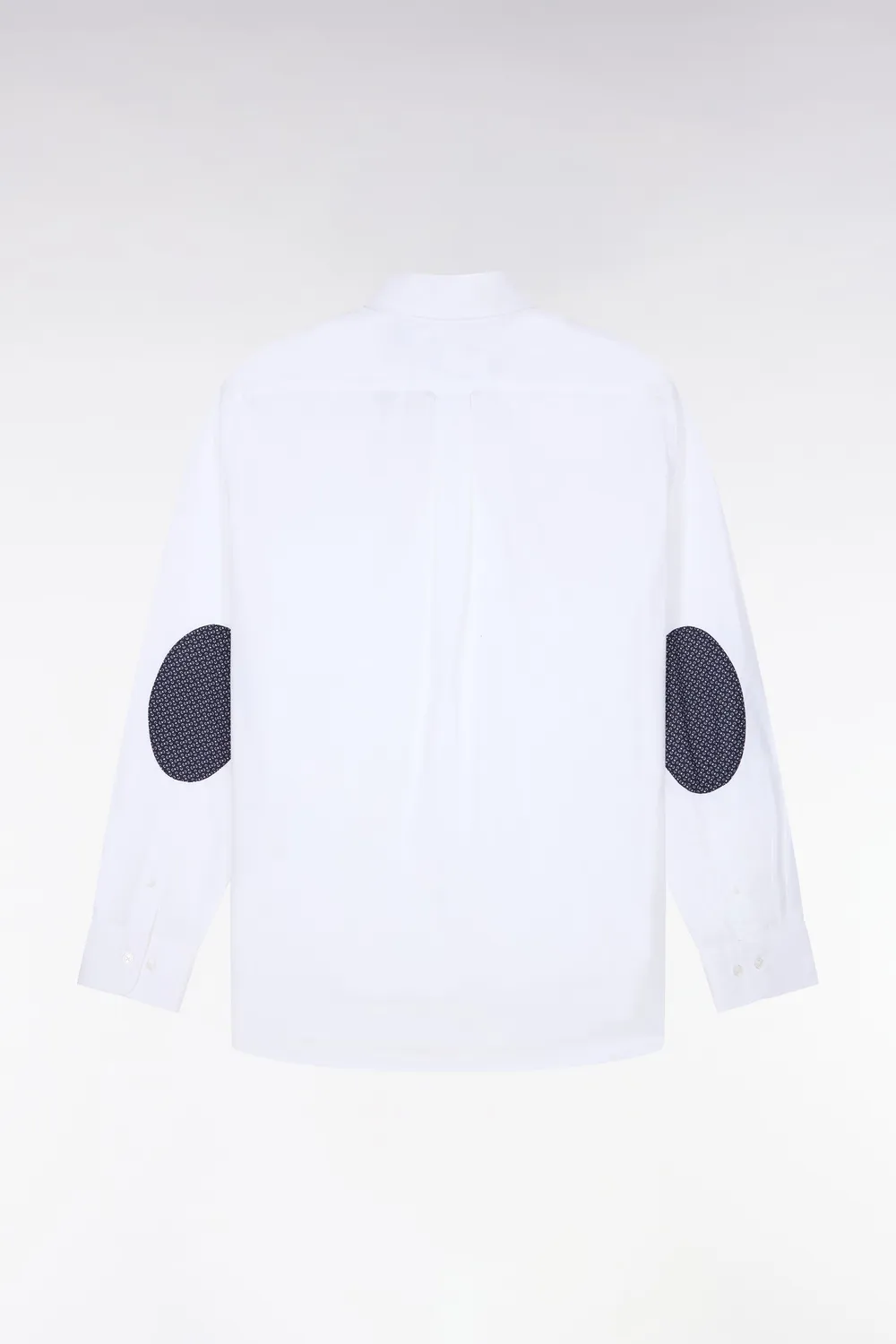 Eden Park chemise coton blanc micromotifs coupe droite