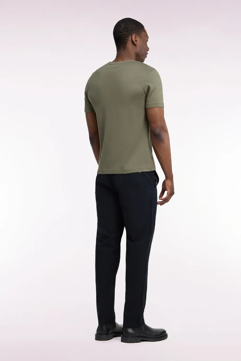 Eden Park Legend Rugby chino piqué coton noir stretch regular