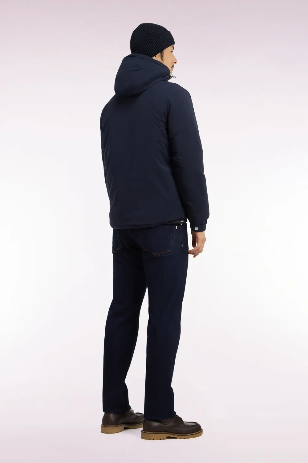 Eden Park Club Classique doudoune nylon marine courte homme