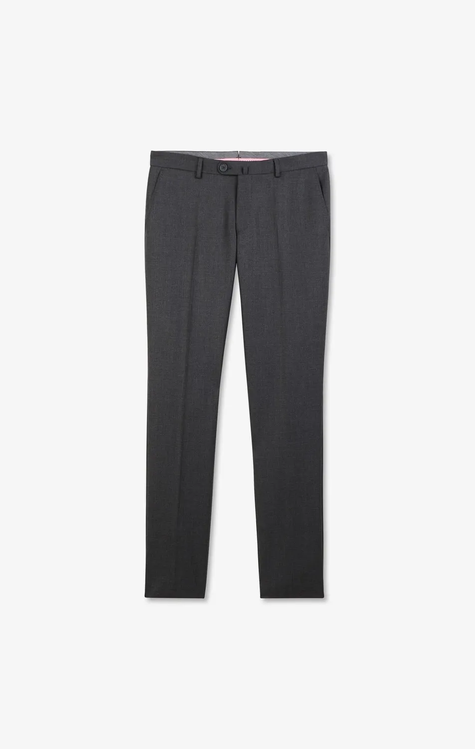Eden Park pantalon slim laine gris plis cassés