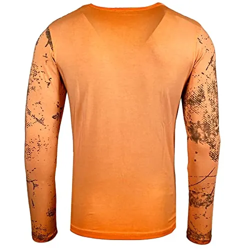 Subliminal Mode BX708 t-shirt manche longue tête de mort coton