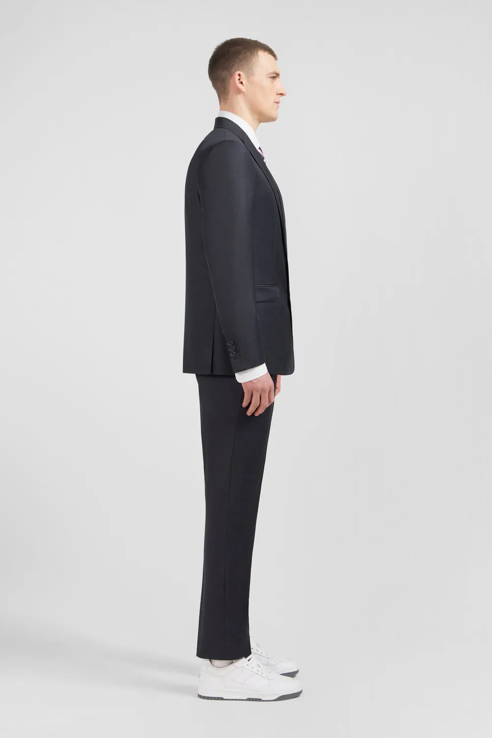 Eden Park costume regular homme laine gris foncé