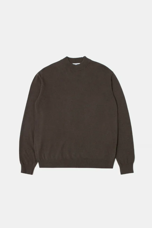 Edmmond Studios Lyra Sweater pull kaki laine cachemire
