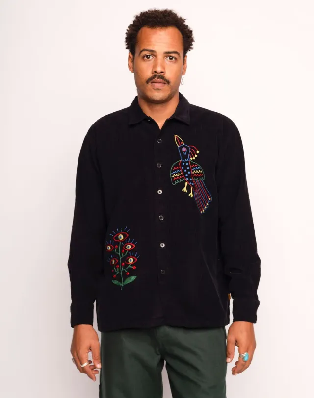 OLOW Decré Take Off chemise homme noir velours