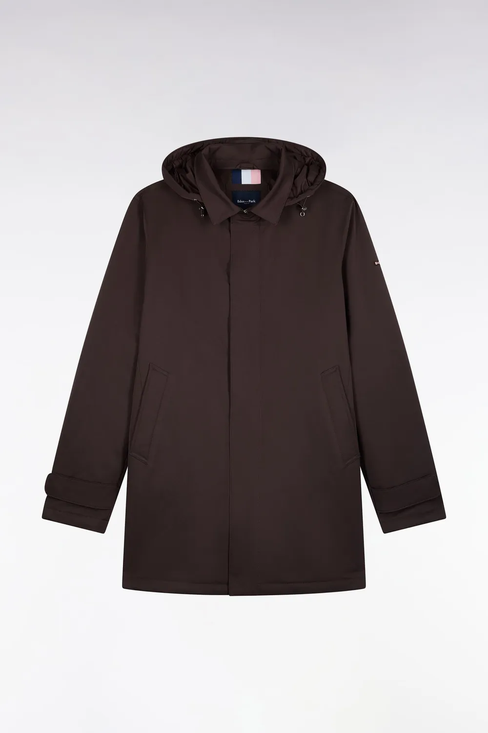 Eden Park Club Classique imperméable nylon marron capuche