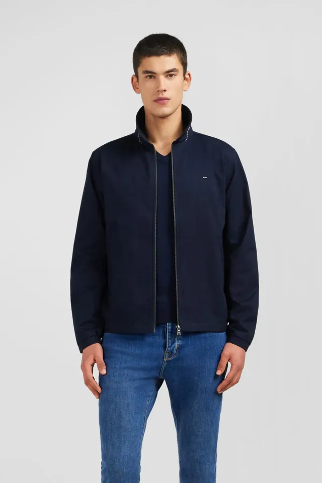 Eden Park blouson rembourré bleu foncé homme déperlant
