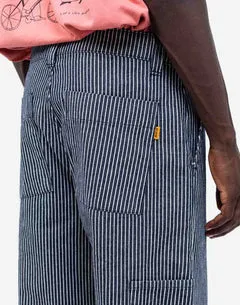 Olow Chuck pantalon denim rayé workwear