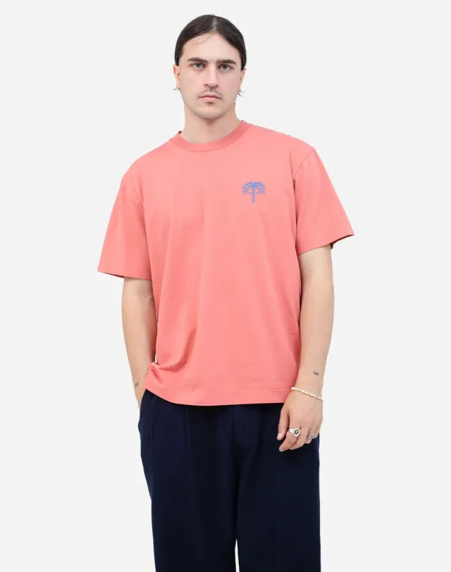 OLOW Connection t-shirt ample rose mineral coton