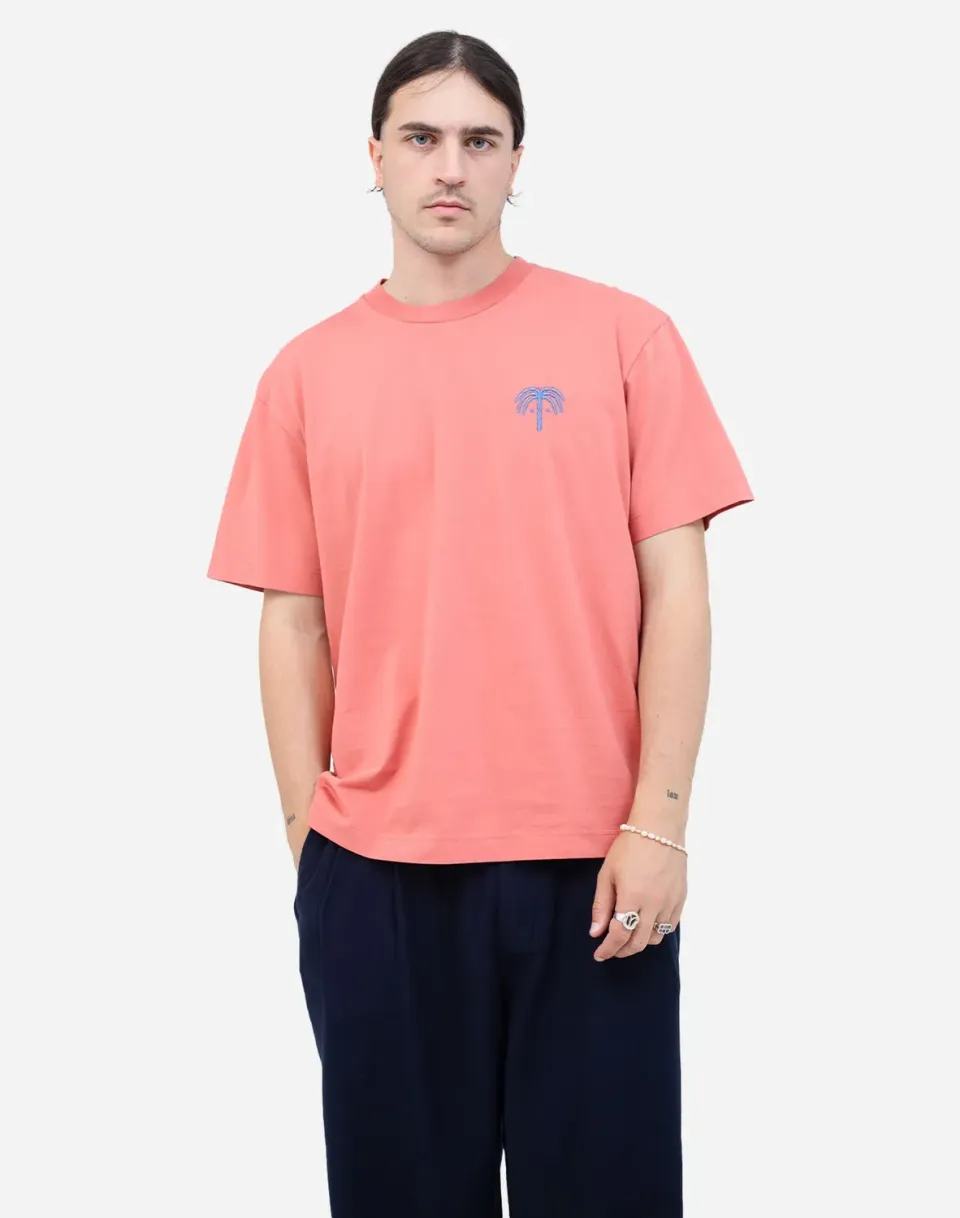 OLOW Connection t-shirt ample rose mineral coton