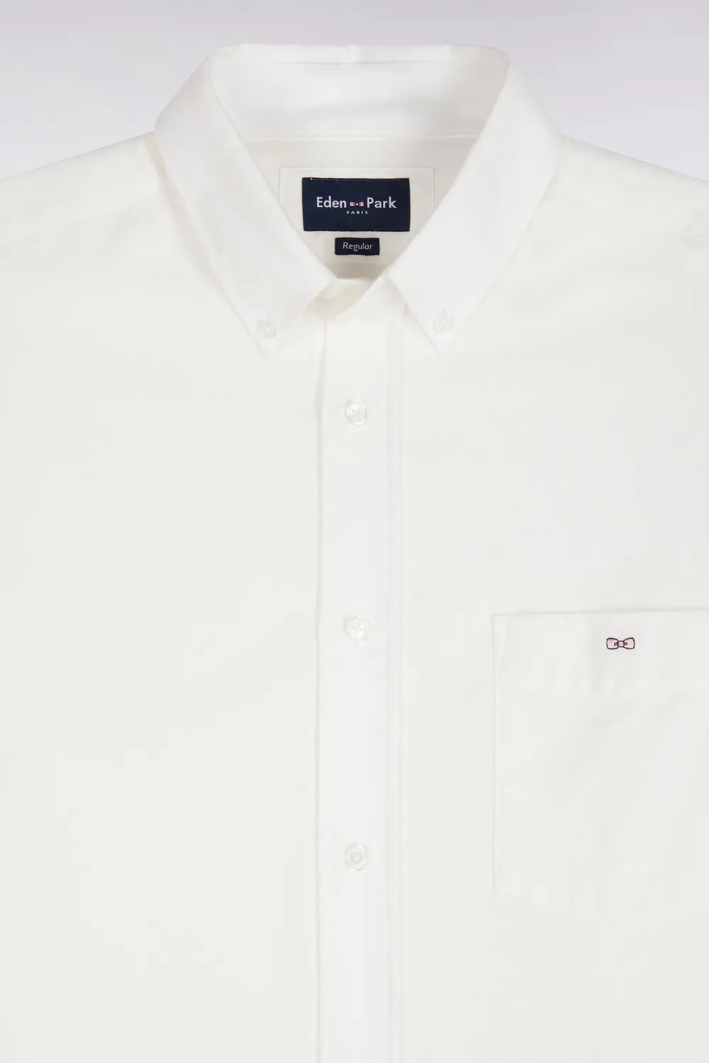 Eden Park chemise coton ivoire coupe droite homme
