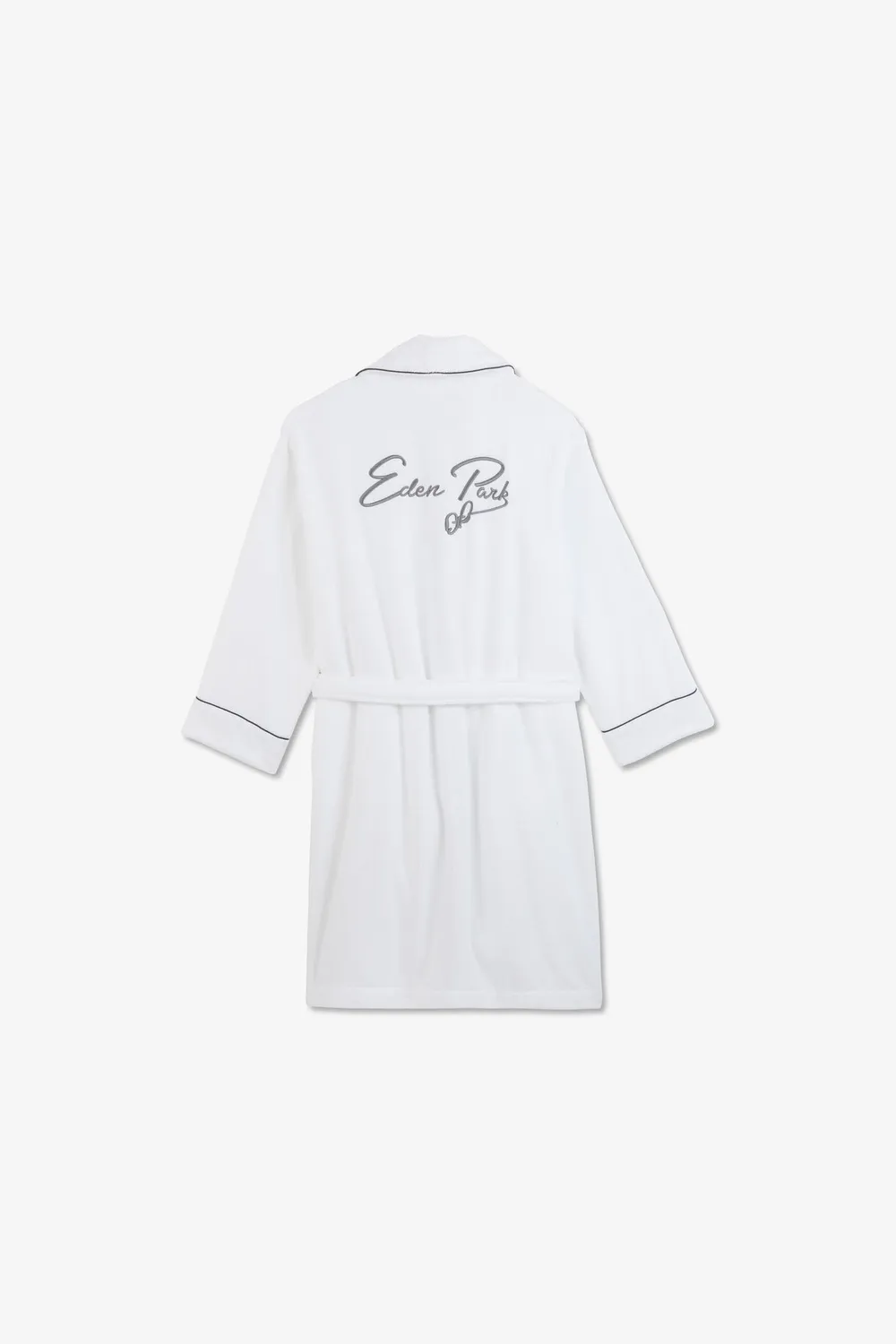 Eden Park peignoir blanc coton brodé