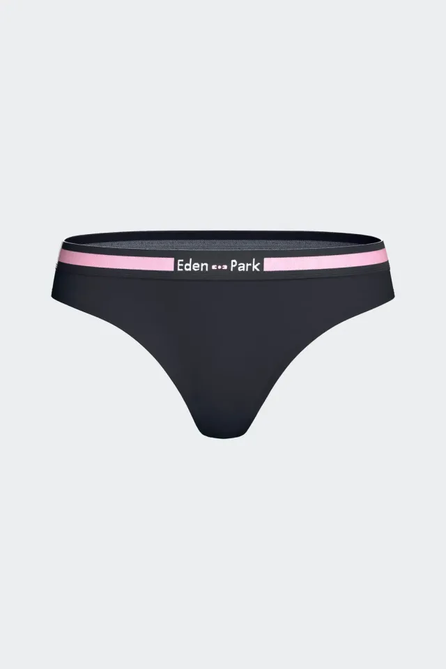 Eden Park tanga coton stretch marine femme