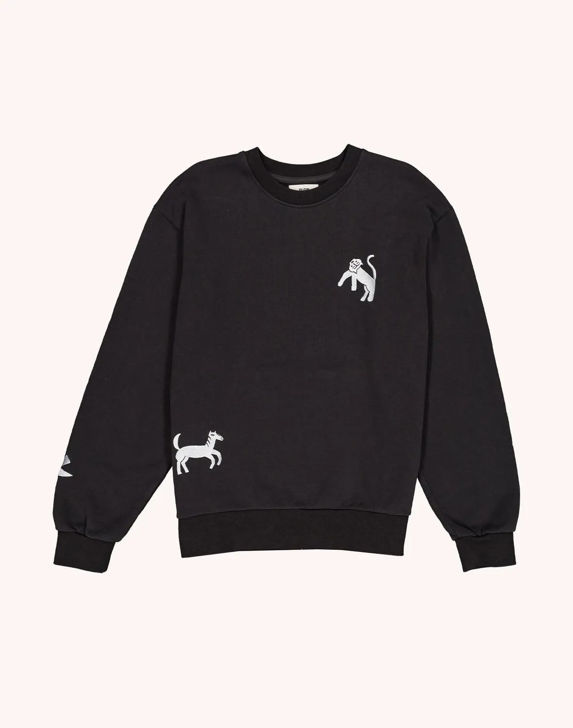 OLOW Wild sweat noir carbone coton bio