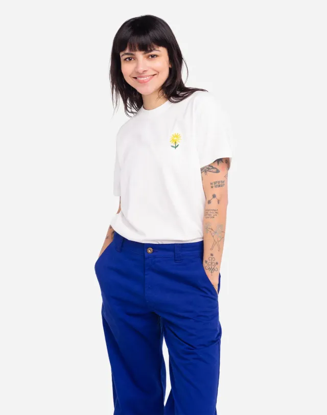 OLOW Sunday t-shirt écru broderie coton bio