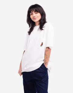 Olow Quetzal t-shirt loose écru coton vintage