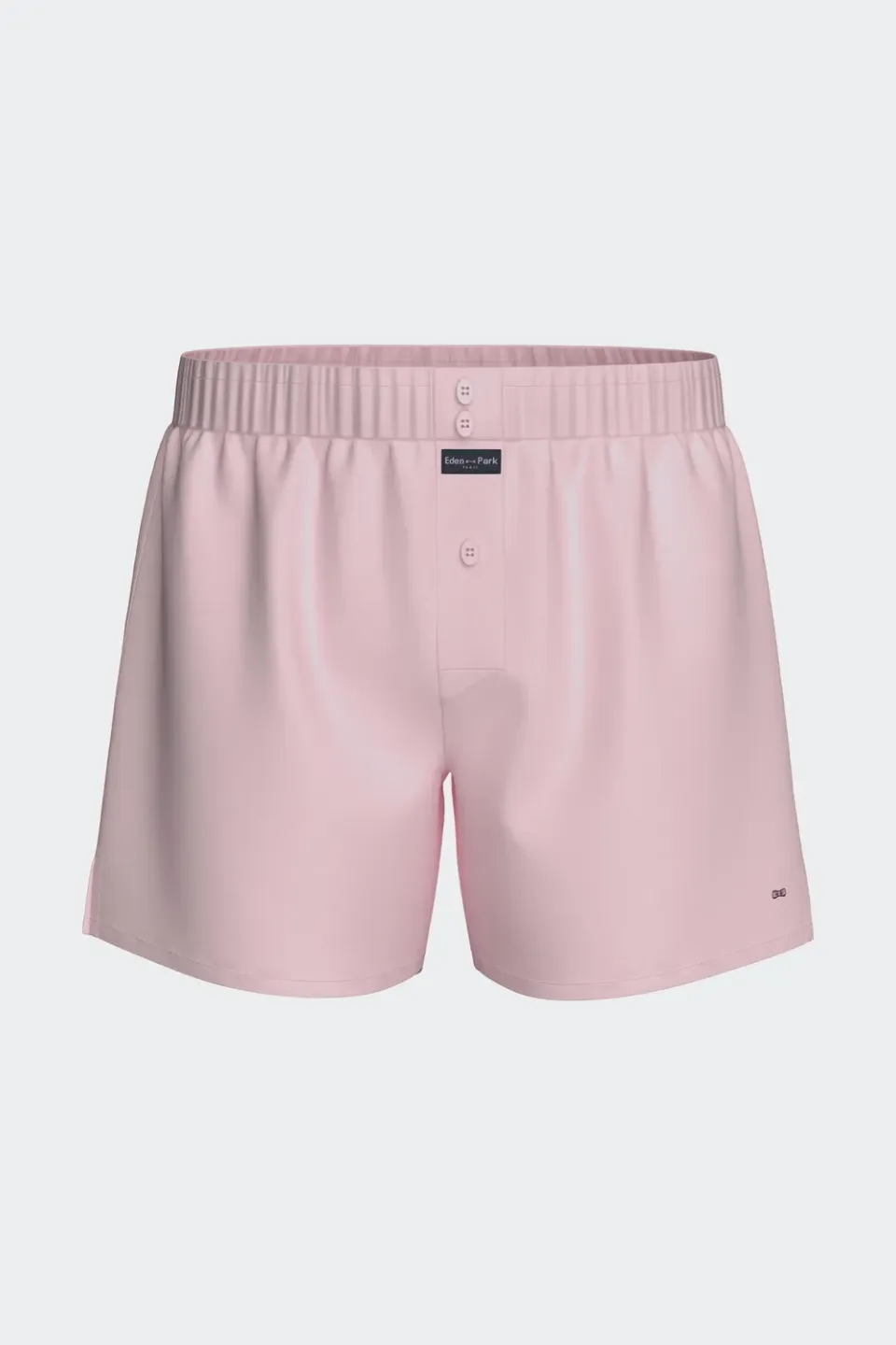 Eden Park caleçon popeline coton rose coupe classique