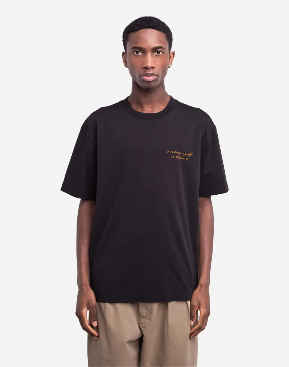 Olow Étrille t-shirt loose noir coton bio