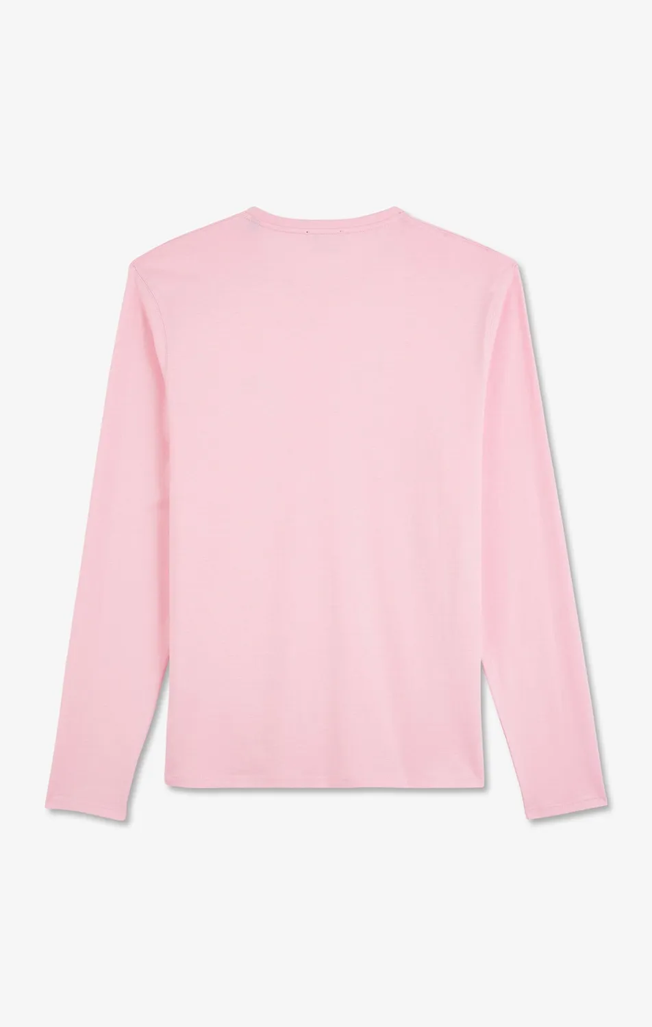 Eden Park t-shirt rose manches longues coton Pima homme