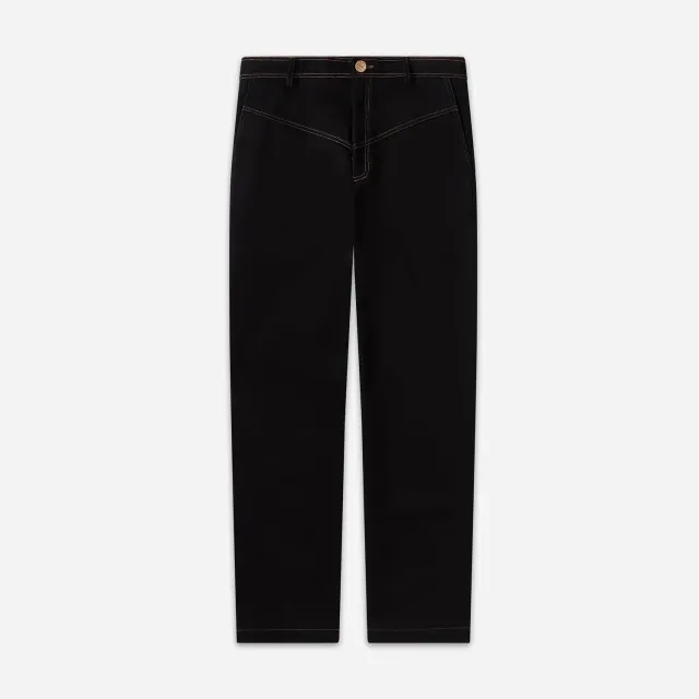 Labrum Nomoli Patch jean homme noir coupe droite